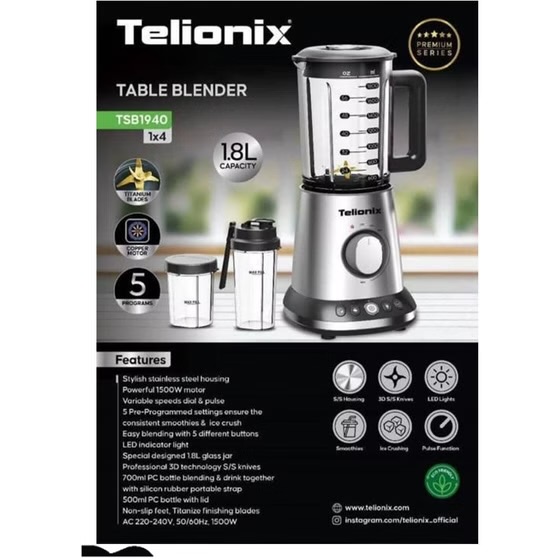 مخلوط کن صنعتی تلیونیکس مدل TSB-1940