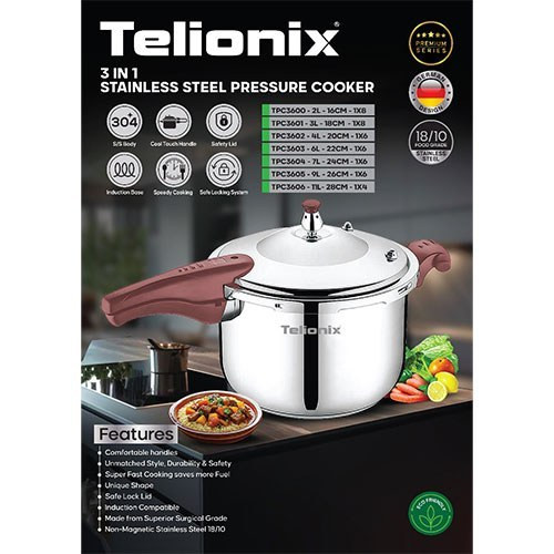 زودپز روگازی تلیونیکس7 لیتری مدل TPC3604